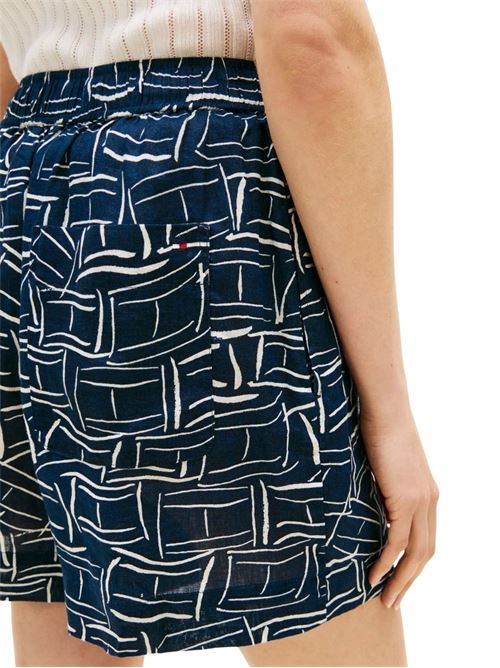 Shorts in lino Tommy Hilfiger | WW0WW496370GY